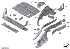 Брызговик Зд/детали днища