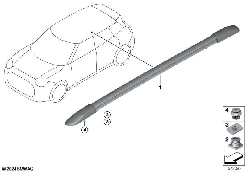 Декоративная планка крыши/леер