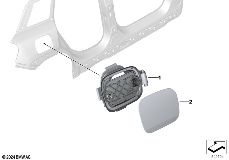 Крышка разъема для зарядки сзади