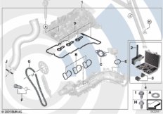 Ремкомплект открытой приводной цепи Вх