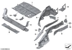 Брызговик Зд/детали днища