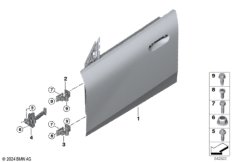 Дверь Пд, петли/ограничитель двери
