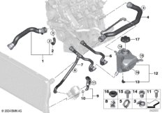 Водяной шланг системы охлаждения