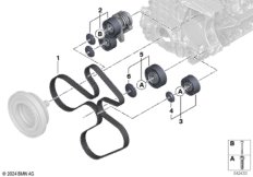 Рем.привод генератора/конд./усилит.руля