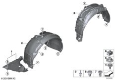 Защитный кожух колесной ниши
