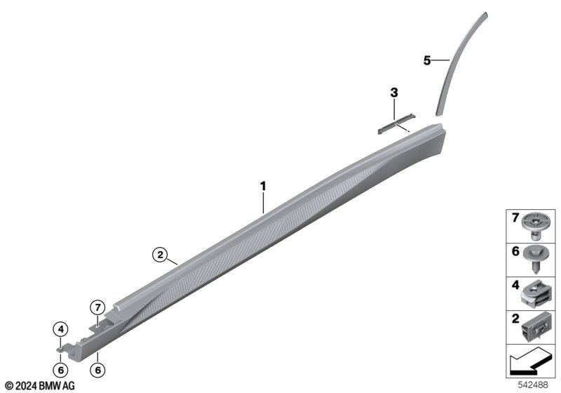 Накладка порог / арка колеса