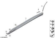 Накладка M порог / арка колеса