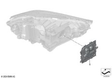 Детали электронного блока фары