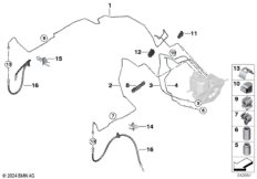 Трубопровод тормозного привода Пд