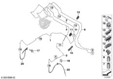 Трубопровод тормозного привода Пд
