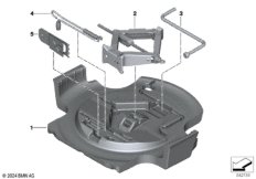 Кожух авар. колеса/домкрат/набор инстр.