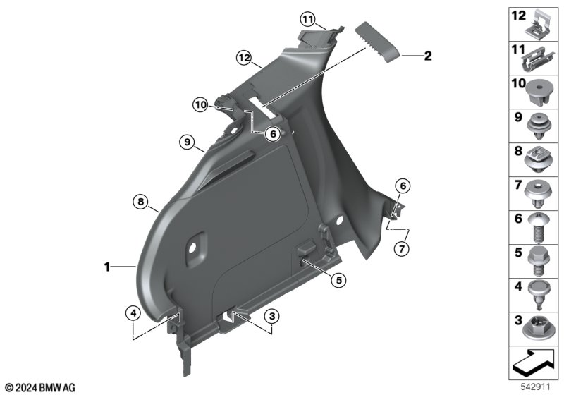 Обшивка багажного отделения Л