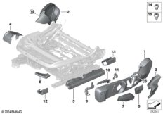Накладки пер.сиденья с ручн.регулировкой