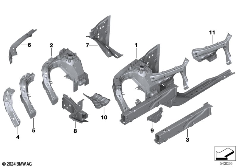 Колесная ниша/лонжерон