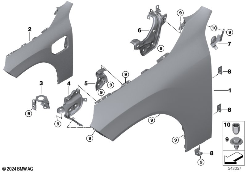 G45 крыло левое