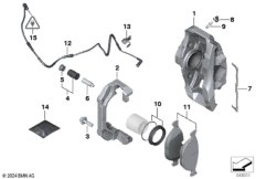 Датчик износа торм.накладки пер.колеса