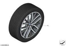 BMW л/с диск M сдвоенные спицы 838M-18"