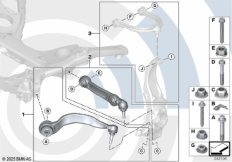 Ремкомплект тяги и попер.рычага подв.