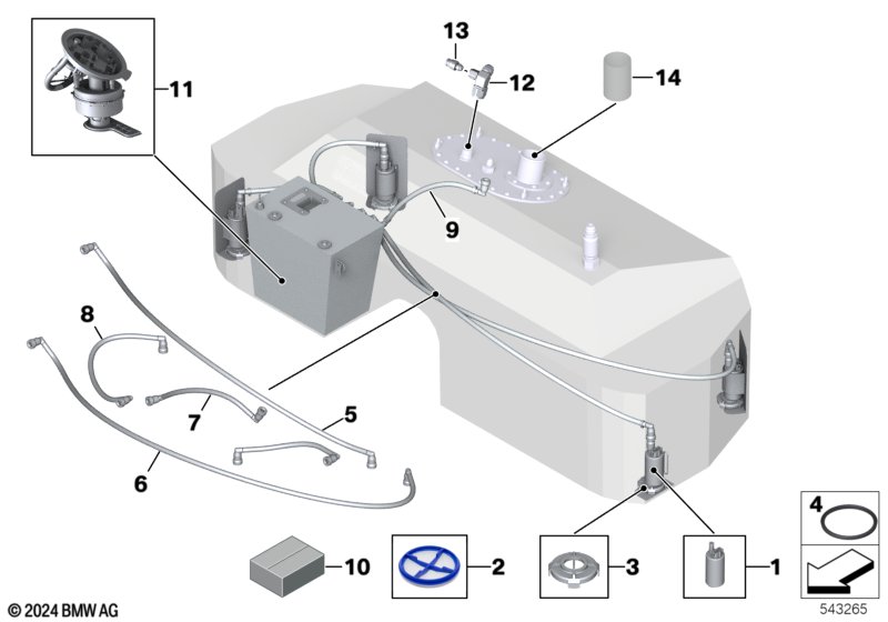 Топливный бак внутренняя часть