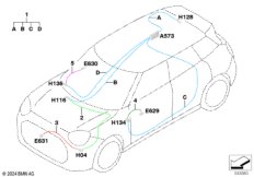 Рем.каб.осн.жгута проводов антенна/коакс