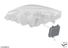 Детали электронного блока фары