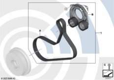 Ремкомплект ременного привода генератора