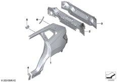 Крыло/облицовка задней части