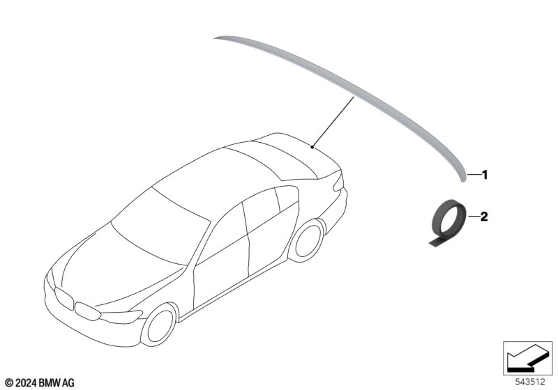 задний спойлер M