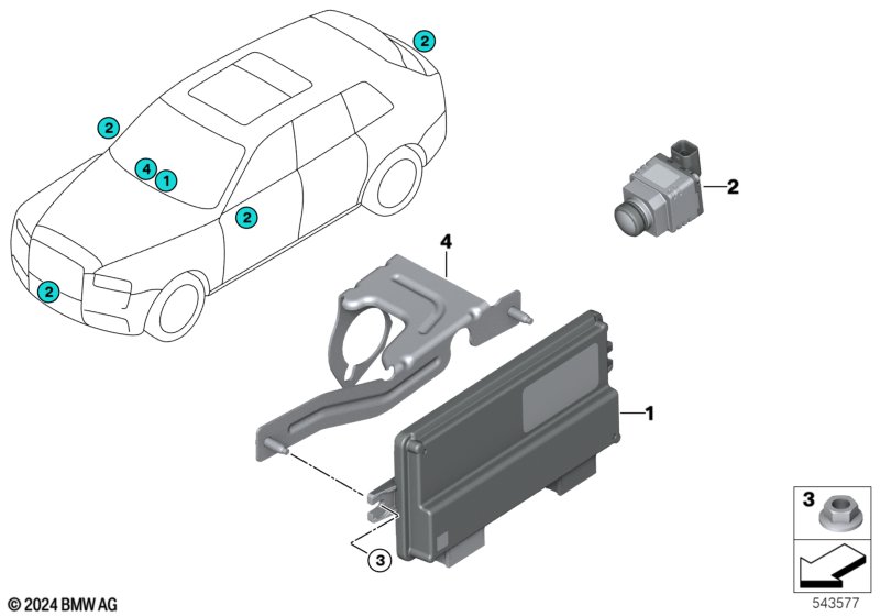 ЭБУ камеры кругового обзора
