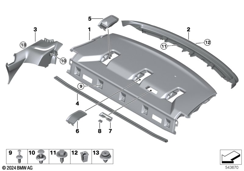 полка за задним сиденьем