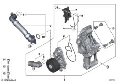 Система охлаждения-насос ОЖ