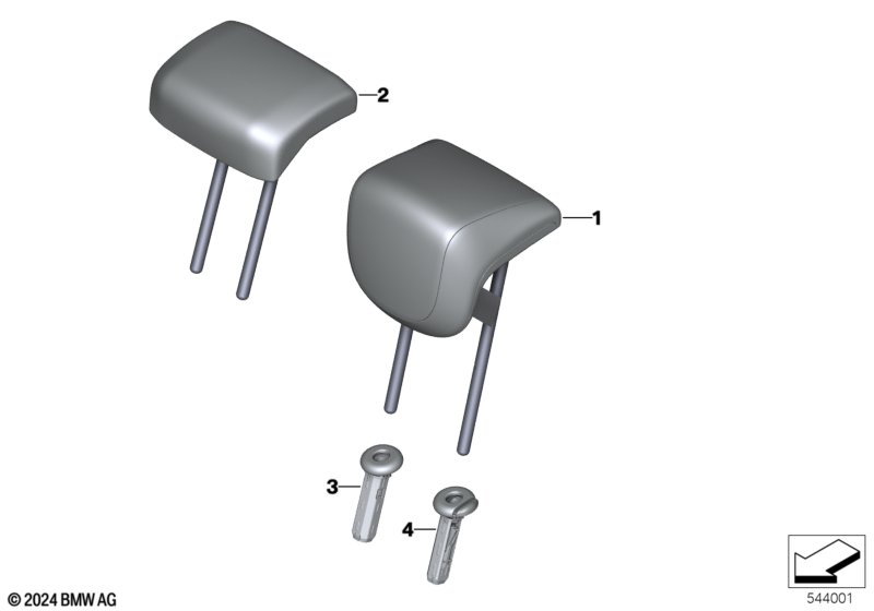 Подголовник заднего сиденья