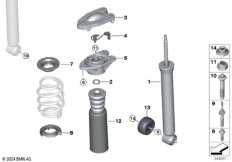 Амортизационная стойка сзади / VDC