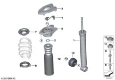 Амортизационная стойка сзади / VDC