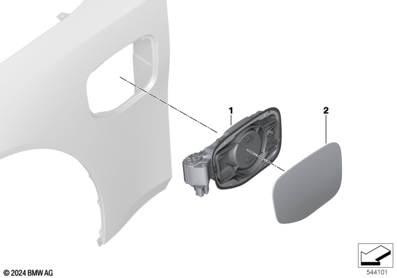 Крышка разъема для зарядки спереди