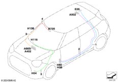 Рем.каб.осн.жгута проводов антенна/коакс