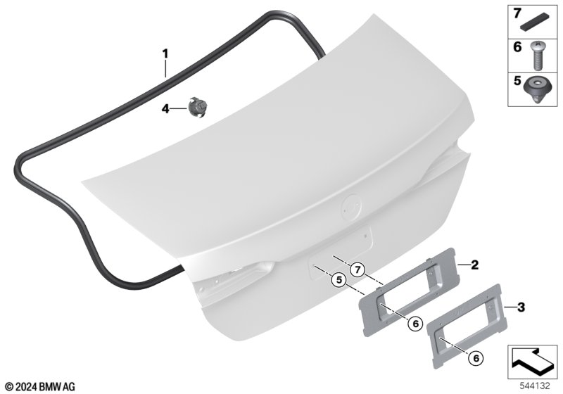 Багажная дверь, дополнительные элементы