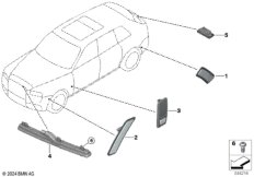 Дополн.указатель поворота/светил.снаружи