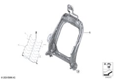 Каркас спинки переднего сиденья JCW