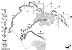 Система охлаждения турбонагнетателя