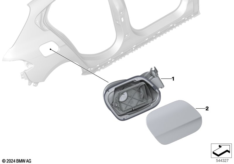 Заслонка заливного отверстия