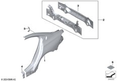 Крыло/облицовка задней части