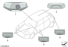 Светильники освещения салона