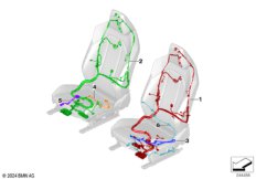 Жгут проводов эл. пер. сиденья с памятью