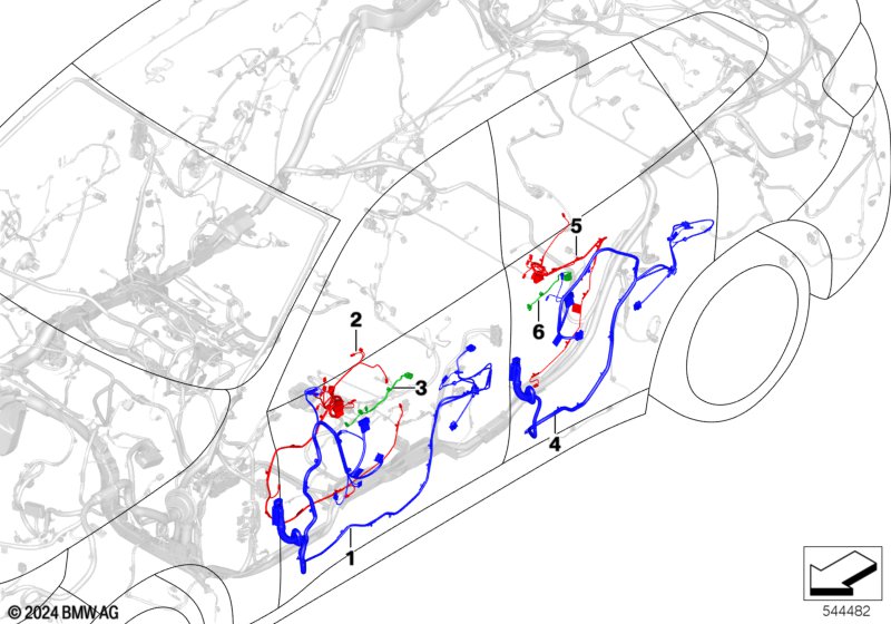 Жгут проводов двери