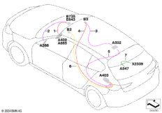 Рем.кабель осн.жгута проводов экранир.