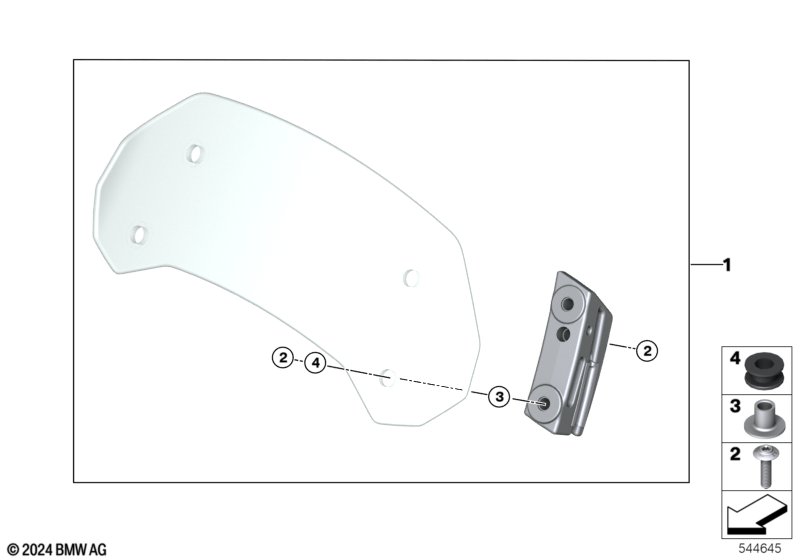 Дооснащение: спойлер на ветрозащ. щиток