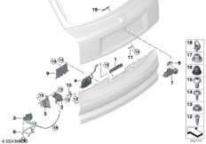 Система замков багажной двери