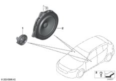 Детали динамика в двери Пд
