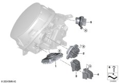 Детали электронного блока фары